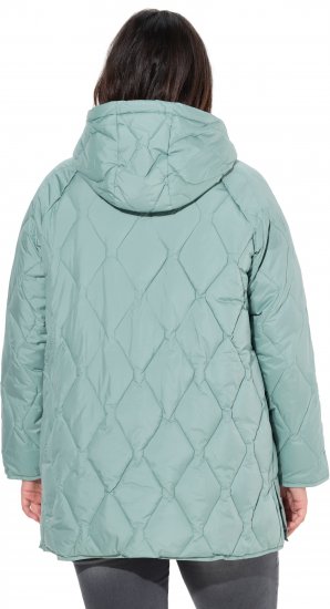 Ulla Popken HYPRAR Quilted Water Repellent Jacket Mint Green - Geci - 