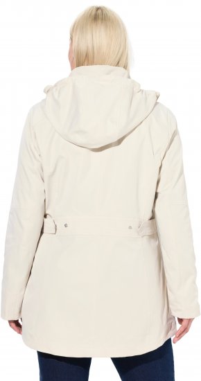 Ulla Popken Long Triple Function Softshell Jacket Natural White - Geci - 
