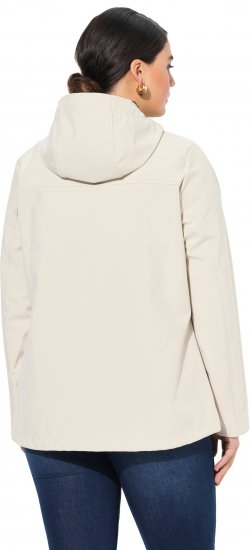 Ulla Popken HYPRAR Toggle Button Microfleece Lined Jacket Light Champagne - Geci - 