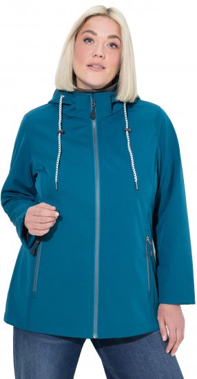 Ulla Popken HYPRAR Triple Function Softshell Jacket Teal - Geci - 