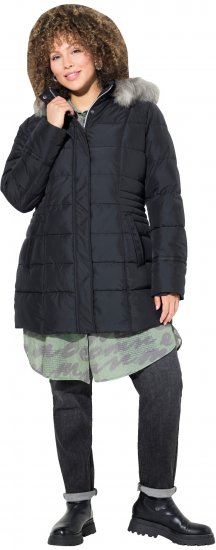 Ulla Popken HYPRAR Quilted Jacket Black - Geci - 