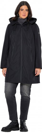 Ulla Popken HYPRAR Waterproof Jacket Black - Geci - 