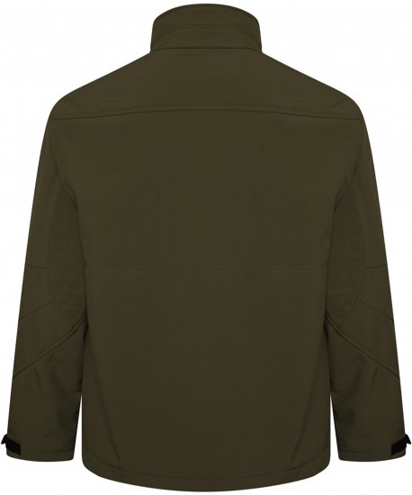 Kam Jeans KV132 Softshell Panelled Jacket Olive - Geci - Geci Bărbați Mărimi Mari