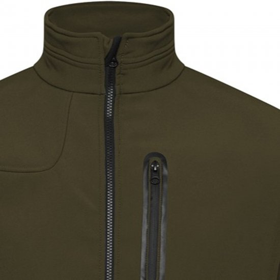 Kam Jeans KV132 Softshell Panelled Jacket Olive - Geci - Geci Bărbați Mărimi Mari