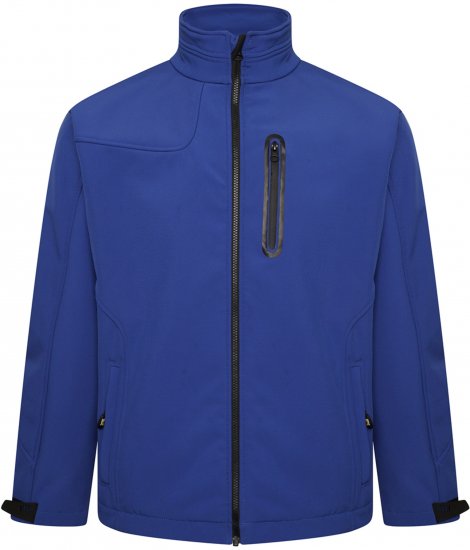 Kam Jeans KV132 Softshell Panelled Jacket Royal Blue - Geci - Geci Bărbați Mărimi Mari