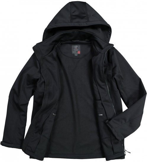 JP1880 Softshell Wind and Water Resistant Jacket Black TALL - TALL geci - 