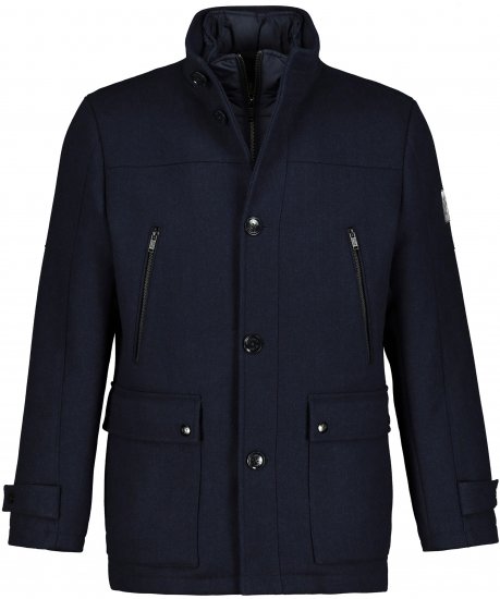 JP1880 Jacket Water-repellent Herringbone Insert Navy - Geci - Geci Bărbați Mărimi Mari