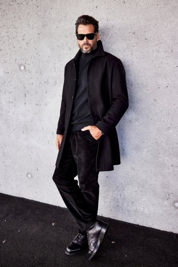 JP1880 Coat Wool Blend Water Repellent Black - Geci - Geci Bărbați Mărimi Mari