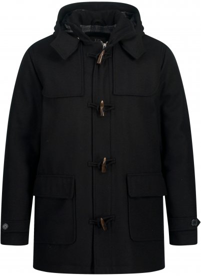 JP1880 Dufflecoat Water-repellent Black - Geci - Geci Bărbați Mărimi Mari
