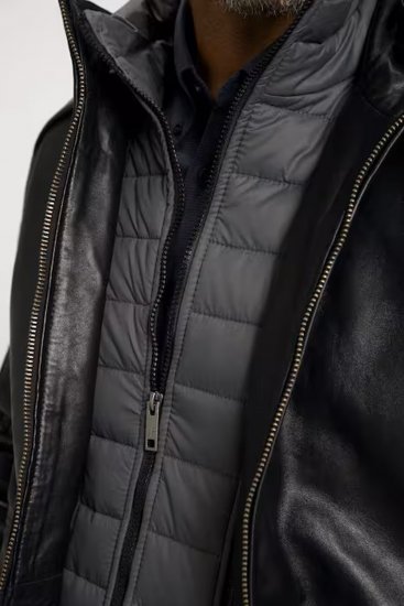 JP1880 Jacket Nappa Lamb Leather Black - Geci - Geci Bărbați Mărimi Mari