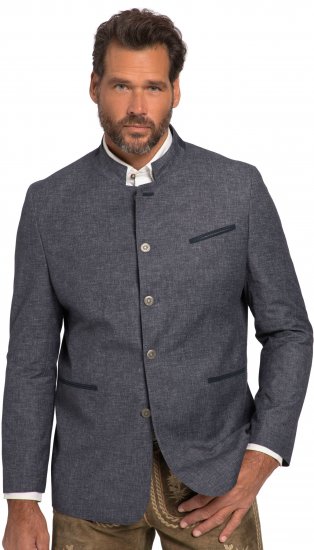 JP1880 Traditional Jacket Linen Blend Navy - Geci - Geci Bărbați Mărimi Mari