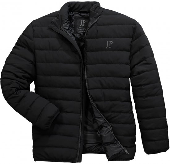 JP1880 Jacket Quilted Stand-up Collar Black - Geci - Geci Bărbați Mărimi Mari