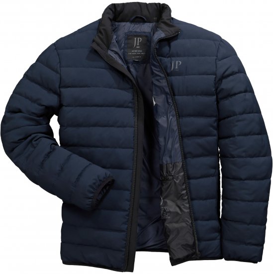JP1880 Jacket Quilted Stand-up Collar Navy - Geci - Geci Bărbați Mărimi Mari