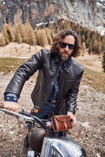 JP1880 Leather Jacket Soft Lamb Nappa Dark Brown - Geci - Geci Bărbați Mărimi Mari