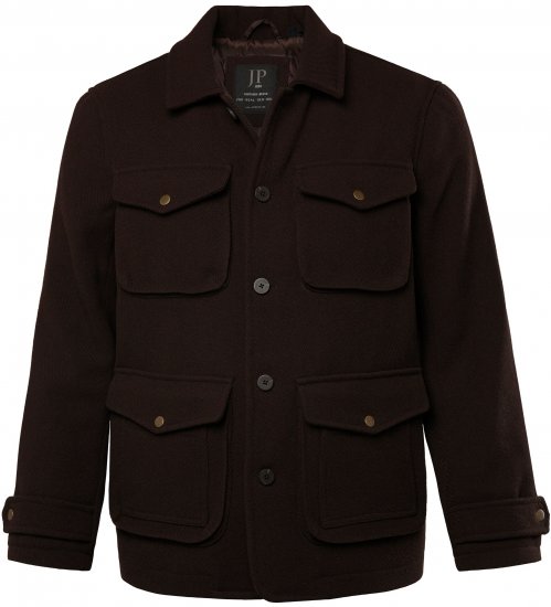 JP1880 Field Jacket Dark Brown - Geci - Geci Bărbați Mărimi Mari