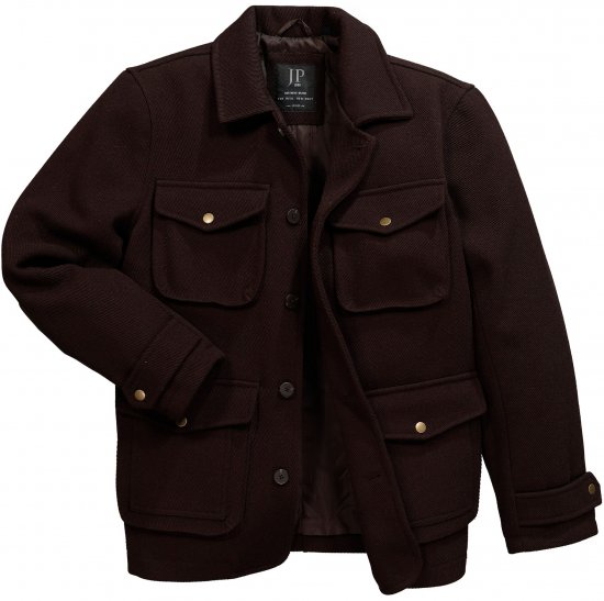 JP1880 Field Jacket Dark Brown - Geci - Geci Bărbați Mărimi Mari
