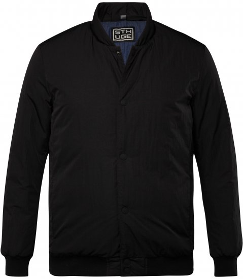 STHUGE Bomber Jacket Quilted Black - Geci - Geci Bărbați Mărimi Mari
