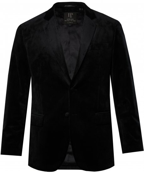 JP1880 Jacket Velvet Business Smoking Black - Costume - Costume Bărbați mărimi mari