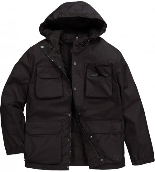 Jay-Pi Jacket Technical Weatherproof Stomach Fit Black - Geci - Geci Bărbați Mărimi Mari