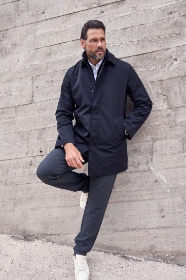 JP1880 Business Coat Zip-out Panel Black - Geci - Geci Bărbați Mărimi Mari