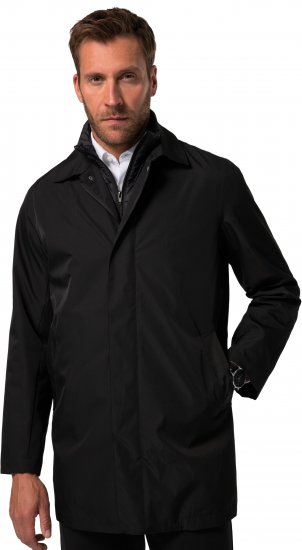 JP1880 Business Coat Zip-out Panel Black - Geci - Geci Bărbați Mărimi Mari