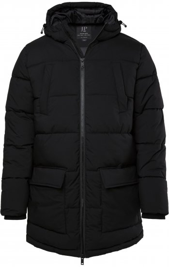 JP1880 Quilted Parka with Multiple Pockets Black - Geci - Geci Bărbați Mărimi Mari