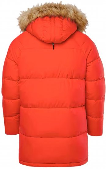 JP1880 Parka Quilted Faux Fur Hood Red - Geci - Geci Bărbați Mărimi Mari