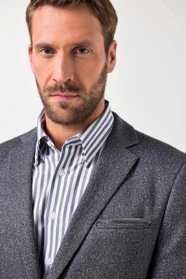 JP1880 Jacket Business Donegal Graphite Grey - Geci - Geci Bărbați Mărimi Mari