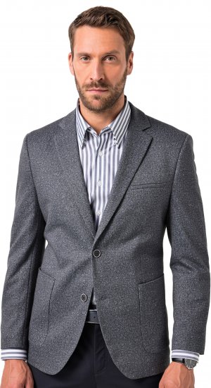 JP1880 Jacket Business Donegal Graphite Grey - Geci - Geci Bărbați Mărimi Mari