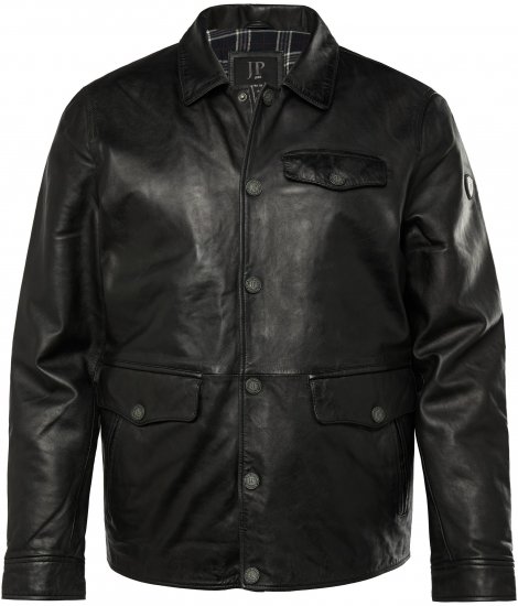 JP1880 Leather Jacket Finest Lamb Nappa Black - Geci - Geci Bărbați Mărimi Mari