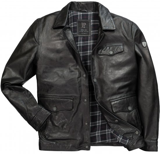 JP1880 Leather Jacket Finest Lamb Nappa Black - Geci - Geci Bărbați Mărimi Mari