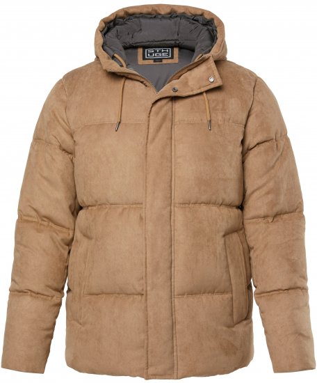 STHUGE Jacket Puffer With Warm Quilting Beige - Geci - Geci Bărbați Mărimi Mari