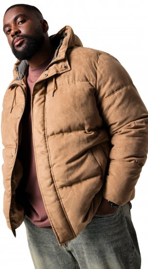 STHUGE Jacket Puffer With Warm Quilting Beige - Geci - Geci Bărbați Mărimi Mari