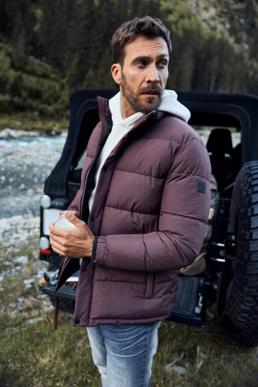 JP1880 Jacket Quilted Extra Warm Brown - Geci - Geci Bărbați Mărimi Mari