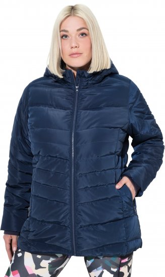 Ulla Popken Quilted Water Repellent Jacket Navy Blue - Geci & paltoane - 