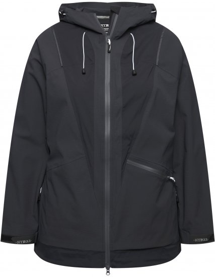 Ulla Popken Functional Reflective Waterproof Jacket Black - Geci - 