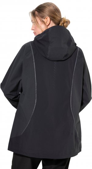 Ulla Popken Functional Reflective Waterproof Jacket Black - Geci - 