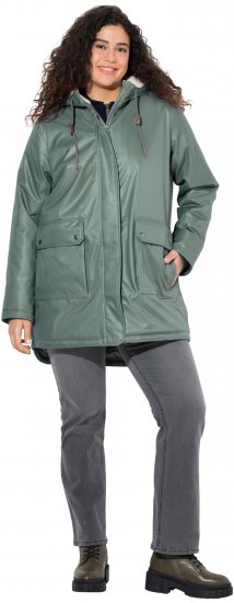 Ulla Popken HYPRAR Fleece Lined Jacket Grey - Geci - 