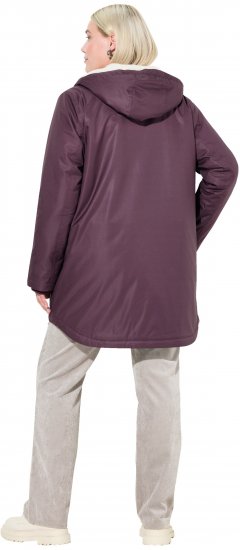 Ulla Popken HYPRAR Fleece Lined Jacket Dark Ruby - Geci - 