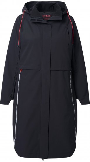 Ulla Popken Extra Long Functional Coat Black - Geci - 