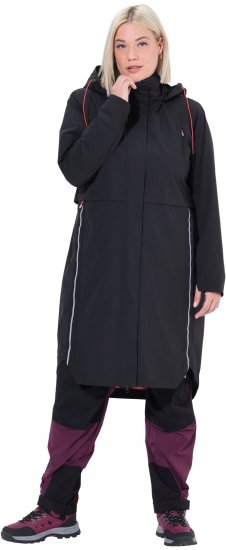 Ulla Popken Extra Long Functional Coat Black - Geci - 