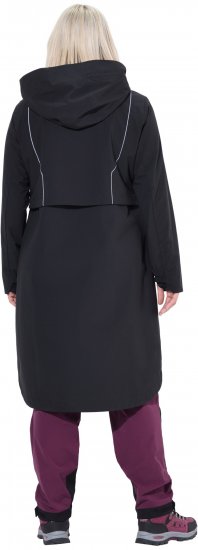Ulla Popken Extra Long Functional Coat Black - Geci - 