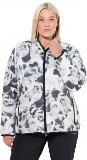 Ulla Popken HYPRAR Reversible Printed Jacket Black - Geci - 