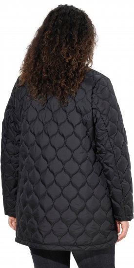 Ulla Popken HYPRAR Water-Repellent Quilted Jacket Black - Geci - 