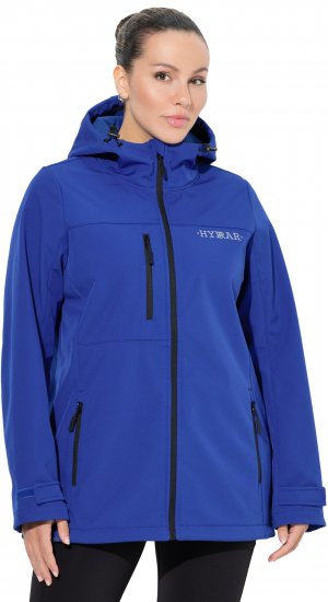 Ulla Popken HYPRAR Softshell Fleece Lined Jacket Capri Blue - Geci - 