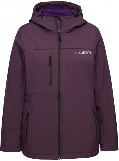 Ulla Popken HYPRAR Softshell Fleece Lined Jacket Dark Blackberry - Curele damă - 