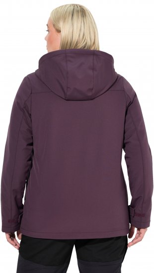 Ulla Popken HYPRAR Softshell Fleece Lined Jacket Dark Blackberry - Curele damă - 