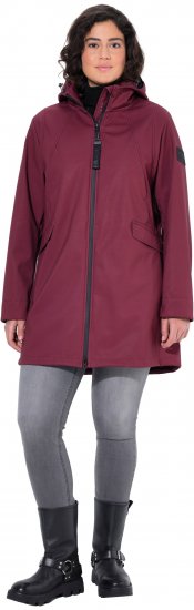 Ulla Popken HYPRAR Water Repellent Softshell Jacket Cherry - Geci - 