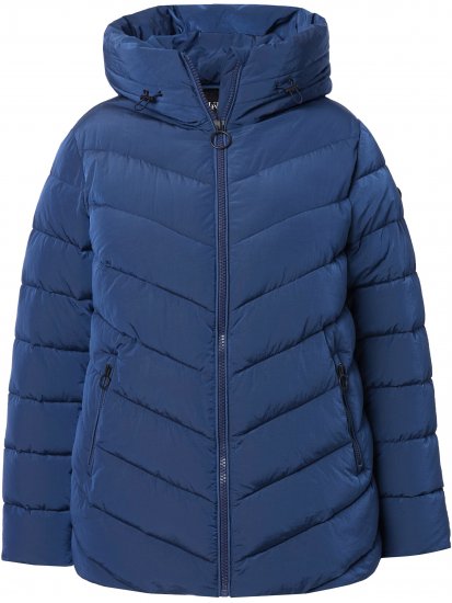 Ulla Popken HYPRAR Quilted Puffer Jacket Navy - Geci - 