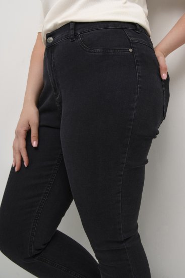Kaffe Curve Laurina Blugi Denim negru spălat - Blugi & Pantaloni pentru Femei Mărimi Mari – Plus Size - 